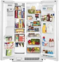 36-Inch Wide Side-by-Side Refrigerator with Exterior Ice and Water Dispenser - 25 Cu. Ft.