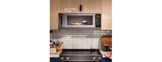 Smart Low Profile Microwave Hood Combination with Dual Fan Ventilation
