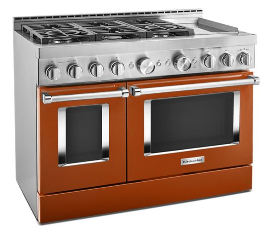  KitchenAid® 48'' Smart Commercial-Style Gas Range with Griddle