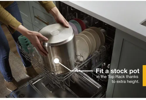 Large Capacity Dishwasher with Tall Top Rack
