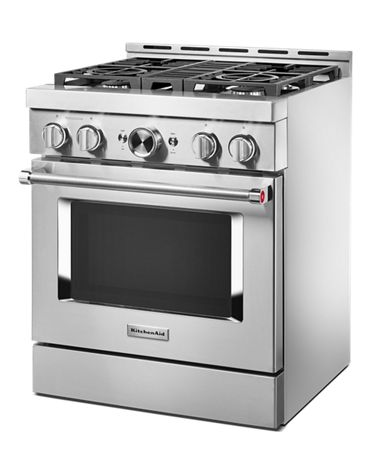 KitchenAid® 30'' Smart Commercial-Style Gas Range with 4 Burners