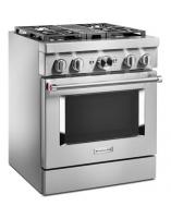 KitchenAid® 30'' Smart Commercial-Style Gas Range with 4 Burners