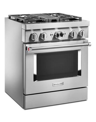 KitchenAid® 30'' Smart Commercial-Style Gas Range with 4 Burners