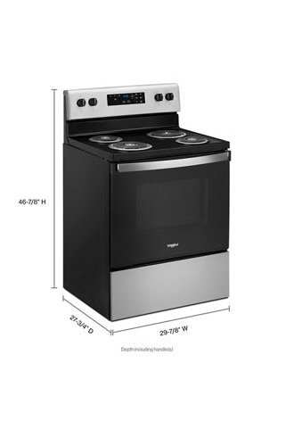 4.8 cu. ft. Electric Range with Keep Warm setting.