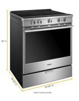 6.4 cu. ft. Smart Slide-in Electric Range with Scan-to-Cook Technology