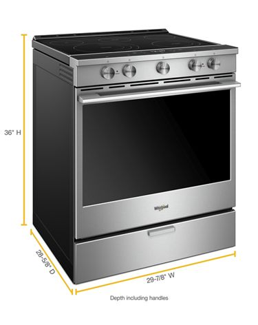 6.4 cu. ft. Smart Slide-in Electric Range with Scan-to-Cook Technology