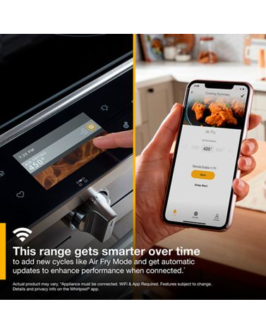 5.8 cu. ft. Smart Slide-in Gas Range with Air Fry, when Connected