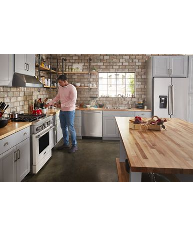 KitchenAid® 30'' Smart Commercial-Style Dual Fuel Range with 4 Burners