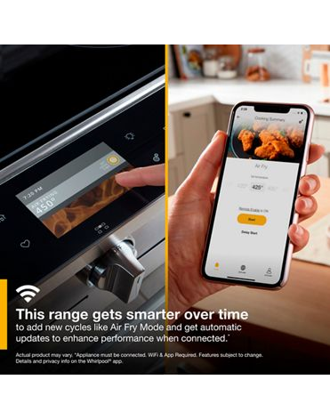 5.8 cu. ft. Smart Slide-in Gas Range with Air Fry, when Connected
