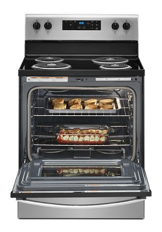 4.8 cu. ft. Electric Range with Keep Warm setting.