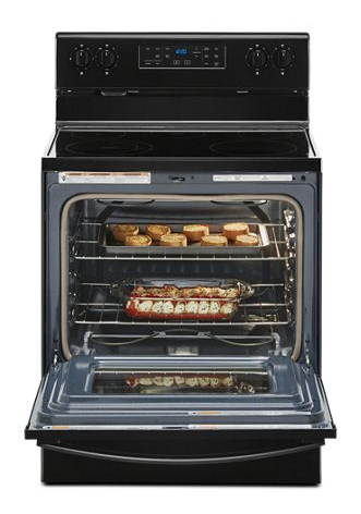5.3 cu. ft. Whirlpool® electric range with Frozen Bake™ technology.