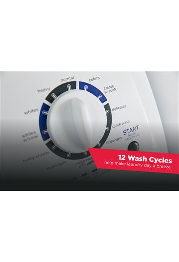 Large Capacity Top Load Washer with High-Efficiency Agitator