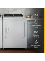 7.0 Cu. Ft. Top Load Electric Moisture Sensing Dryer with Steam