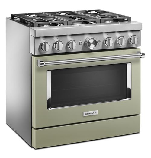 KitchenAid® 36'' Smart Commercial-Style Dual Fuel Range with 6 Burners