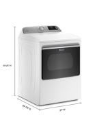 Smart Top Load Electric Dryer with Extra Power Button - 7.4 cu. ft.