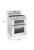 6.0 Cu. Ft. Gas Double Oven Range with EZ-2-Lift™ Hinged Grates