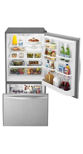 30-inches wide Bottom-Freezer Refrigerator with SpillGuard™ Glass Shelves - 18.7 cu. ft.