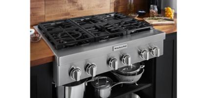 KitchenAid® 36'' 6-Burner Commercial-Style Gas Rangetop