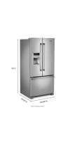 33- Inch Wide French Door Refrigerator with Beverage Chiller™ Compartment - 22 Cu. Ft.