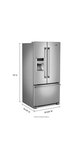 33- Inch Wide French Door Refrigerator with Beverage Chiller™ Compartment - 22 Cu. Ft.