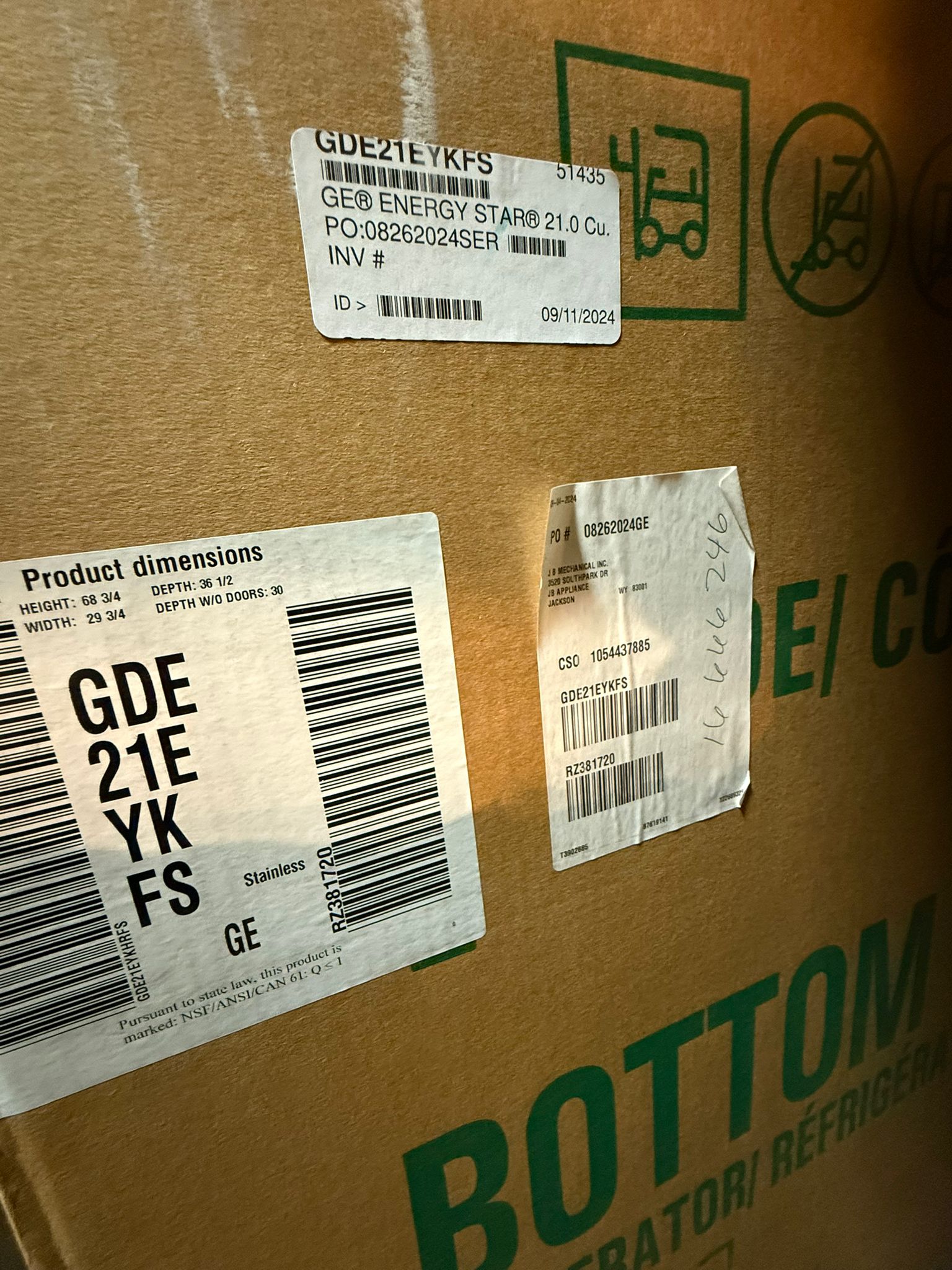 GE Freezer Refrigerator 