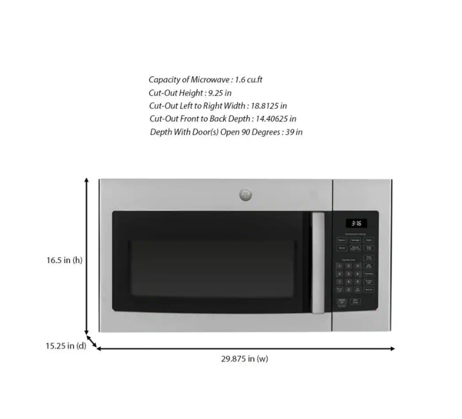 Over-the-Range Microwave in Stainless Steel