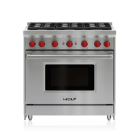 36" Gas Range - 6 Burners