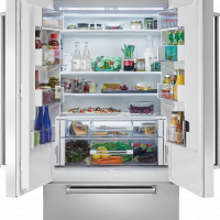 36" Classic French Door Refrigerator/Freezer with Internal Dispenser - Panel Ready - Image 2