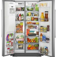 36- Inch Wide Counter Depth Side-by-Side Refrigerator- 21 Cu. Ft. - Image 2